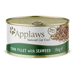 Консерви для котів Applaws Tuna Fillet with Seaweed in Broth з тунцем, 156г - мініатюра 2