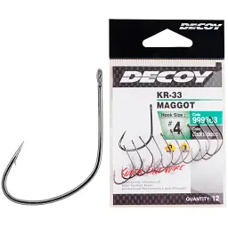 Крючок Decoy KR-33 Maggot 16 (16 шт/уп)