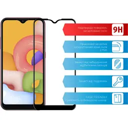 Скло захисне ACCLAB Full Glue Samsung A01 (1283126508493) - мініатюра 2