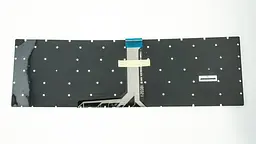 Клавіатура для ноутбука MSI (GE63, GE73) rus, black, без фрейма, підсвічування клавішRGB (оригінал)