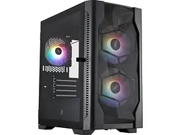 Корпус 1stPlayer D4-M-BK-2F1P-1F1 Black