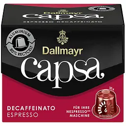 Кава в капсулах Dallmayr Espresso без кофеїну 10 капсул 56 г