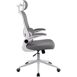 Офісне крісло GT Racer B-5880 White/Gray [125610] - мініатюра 4