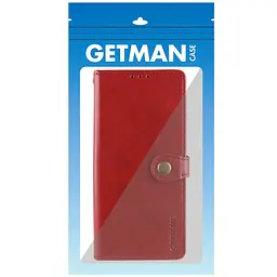Шкіряний чохол-книжка Getman Gallant (PU) для Motorola Moto G15 Power / G17 Power Червоний - мініатюра 4