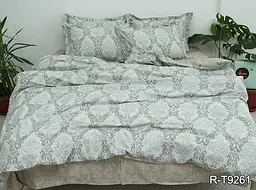 Комплект постільної білизни з компаньйоном (R-T9261) Євро TAG tekstil pbe0036952 - мініатюра 1