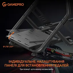 Крісло-кокпіт із кріпленням для керма, педалей та коробки передач GamePro RS100 - мініатюра 5