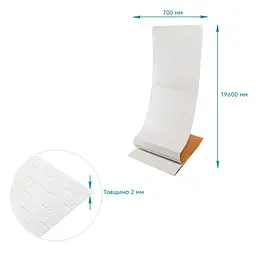 R001-2-20 Панель стінова Sticker Wall в рулоні 3D 700х19600х2мм Біла Цегла SW-00002277 - мініатюра 4