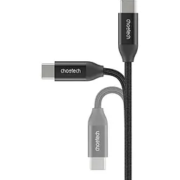 Кабель Choetech XCC-1035-BK, преміум якість USB2.0 С-папа/C-папа, 1,2 м. (XCC-1035-BK) - мініатюра 2