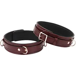 Фіксатори для ніг Liebe Seele Wine Thigh Cuffs L бордовий
