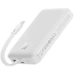 Універсальна мобільна батарея Baseus Magnetic Mini 10000mAh, 30W White (P1002210B223-00) - мініатюра 2