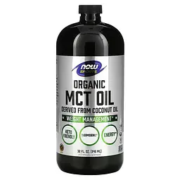 Органічне масло MCT NOW Sports Organic MCT Oil, 946 мл