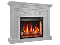 Камінокомплект ArtiFlame Monferrato AF28S білий зі звуком 3D Камін - мініатюра 2