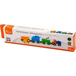 Набір для залізниці Viga Toys Поїзд-зоопарк (50822) - мініатюра 2