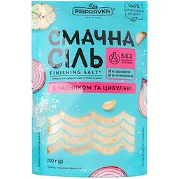 Сіль морська Pripravka з часником та цибулею 200 г