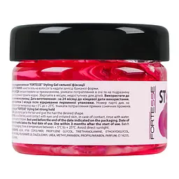 Гель для укладання волосся Fortesse Professional Styling Gel сильної фіксації 100 мл - мініатюра 2