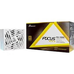 Блок живлення Seasonic Focus GX-1000W V4 ATX 3.1 80+ Gold White (FOCUS-GX-1000-ATX31-WHITE) - мініатюра 11