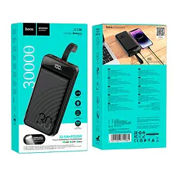 Універсальна мобільна батарея Hoco J123B Element 30000 mAh Black (35153_3345053) - мініатюра 3