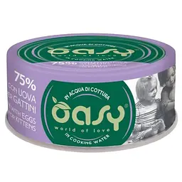 Вологий корм Oasy Cat Wet More Love Kitten для кошенят курка з яйцями 70 г