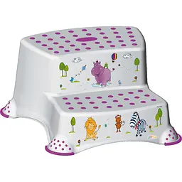 Подставка-ступенька для ванной Keeeper Hippo на две ступени белая (8055)