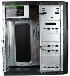 Корпус GameMax ET-210 Black, 400 Вт, Midi Tower, ATX / Micro ATX / Mini ITX, 2хUSB 2.0, 370x175x410 мм (ET-210-400W) - мініатюра 2