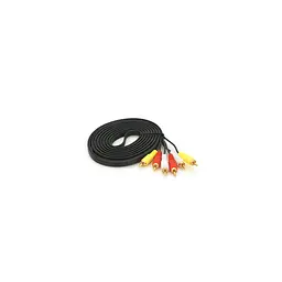Кабель мультимедійний 3xRCA M to 3xRCA M 5.0m black Voltronic (YT-3хRCA(M)/3хRCA(M)-5.0G)