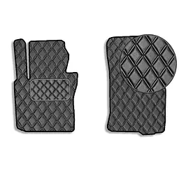 Килимки у салон передні для Volkswagen Jetta V 2005-2010 Екошкіра с подпятником 2 шт (Rombus)