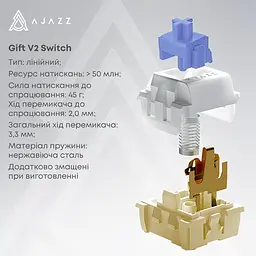 Клавіатура бездротова Ajazz AK980 V2 Gift Switch V2 White (AK980-V2-G-PWB) - мініатюра 16