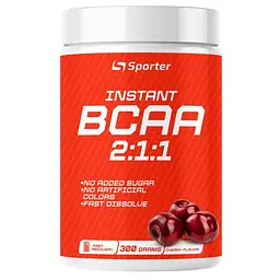 Амінокислота BCAA Sporter BCAA + Glutamine, 300 грам - Вишня