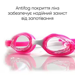 Дитячі окуляри для плавання Renvo Apure JR Anti-fog Рожевий OSFM (1SG100-0703) - мініатюра 5