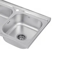 Кухонна мийка Kroner KRP Satin - 5080Z (0,8 мм) (CV022822) - мініатюра 5