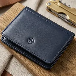 Кредитниця Tony Perotti з натуральної шкіри Cortina 5023 navy (90164) Синя - мініатюра 5
