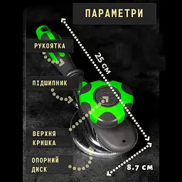 Закаточна машинка закочувальний ключ для консервації автомат з силіконовою ручкою та гумовим килимком під банку, Kitchen Master Салатовий 86363 - мініатюра 3