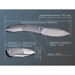 Ніж складаний Weknife Sine Wave WE23069B-2 - мініатюра 11