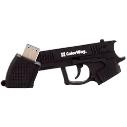 USB флеш накопичувач ColorWay Pistol 32 GB 3.0 Black (CW-USBPL32) - мініатюра 8