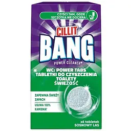 Таблетки для чищення унітазу CILLIT BANG 6шт Свіжість соснового лісу