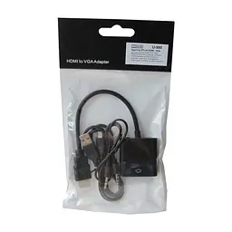 Перехідник ST-Lab HDMI male to VGA F (з кабелями аудіо і живлення від USB) (U-990) - мініатюра 10