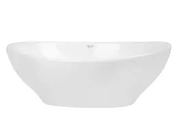 Комплект Qtap Dove: Раковина накладна овальна 415x340x140 мм White + Донний клапан PU02 (QT06113078WN47308) - мініатюра 3