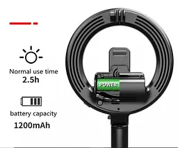 Монопод штатив для селфі Bluetooth з LED підсвічуванням Selfie stick L07 на 3 режими з пультом (7332) - мініатюра 6