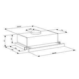 Витяжка ELEYUS LOTUS 1000 50 INOX - мініатюра 2