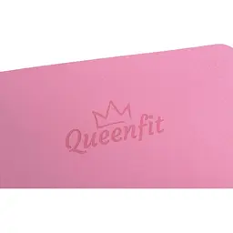 Килимок (мат) для фітнесу та йоги Queenfit Premium TPE 0,5см рожевий - мініатюра 5
