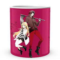 Кухоль GeekLand Ангел кровопролиття Satsuriku no Tenshi Рейчел і Зак у бризках кривавої води SNT 02.011 330 мл білий - мініатюра 2
