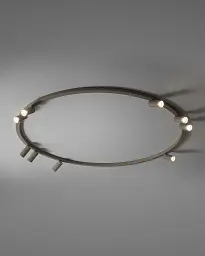 Люстра Nowodvorski 11954 Fourty Round GU10 R35 9x10W IP20 бежева - мініатюра 2