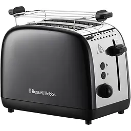 Тостер Russell Hobbs Colours Plus 1600 Вт нержав. підігрів розморозка чорний