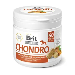 Вітаміни Brit Vitamins Chondro для собак для суглобів 60 таблеток aрт.112288/571635