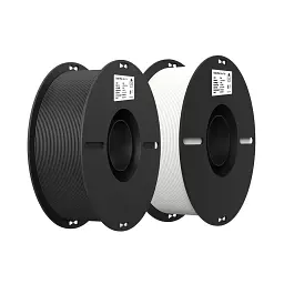 Пластик для 3D-принтера Creality PLA 2x1кг, 1.75мм, white+black (3301010337)