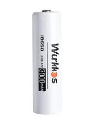Акумулятор 18650 Wurkkos 3000 mAh літій-іонний Li-Ion для потужних ліхтариків 3,6V Випуклий плюс (19298) - мініатюра 2