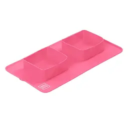 Складна миска Waudog Silicone, 38,5х23х5 см, рожевий (50807) - мініатюра 2