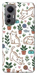 TPU чохол Demsky Cats pattern для Xiaomi 12 Lite