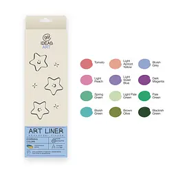 Набір кольорових лінерів, 12 кольорів, 12 set Charming colors, IDEA10-AL12CHARM, 99IDEAS
