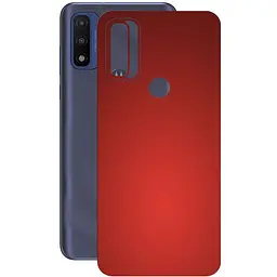 Защитная пленка StatusSKIN для Motorola G Pure Корпус Винил красная матовая